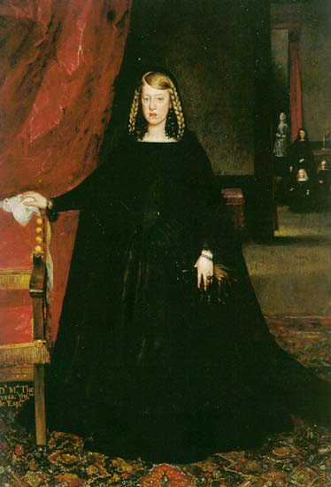 unknow artist The Empress Dona Margarita de Austria in Mourning Dress